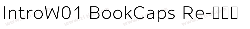 IntroW01 BookCaps Re字体转换